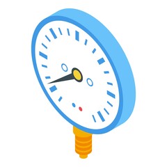Poster - Fuel manometer icon. Isometric of fuel manometer vector icon for web design isolated on white background