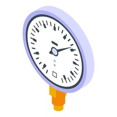 Poster - Air manometer icon. Isometric of air manometer vector icon for web design isolated on white background