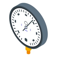 Poster - Pipeline manometer icon. Isometric of pipeline manometer vector icon for web design isolated on white background