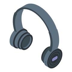 Poster - Communication headset icon. Isometric of communication headset vector icon for web design isolated on white background