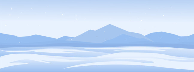  Winter landscape background