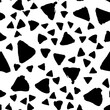 © Anto_Nadya - Seamless pattern with grunge black ink triangles. Vector illustration