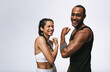 © Jacob Lund - Portrait of laughing fitness couple