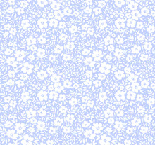 Vintage Floral Background. Seamless Vector Pattern For Design And Fashion Prints. Flowers Pattern With Small White Flowers On A Light Blue Background. Ditsy Style.