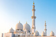 Silhouette Scheich Zahid Moschee in Abu Dhabi