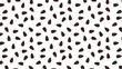 Black sesame seeds patter wallpaper. Black sesame seeds on white background.