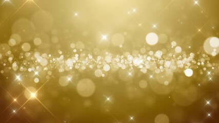 Wall Mural - glittering golden sparkle celebration video