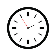 Wall Mural - Clock Time Icon on background. vector illustration. eps 10