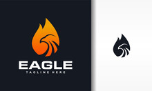 Fire Eagle Flame Logo