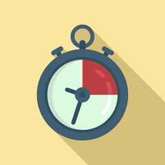 Poster - deadline stopwatch icon. flat illustration of deadline stopwatch vector icon for web design