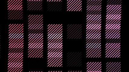 Wall Mural - Animation of background made of rectangle like geometrical shapes trough time in space.