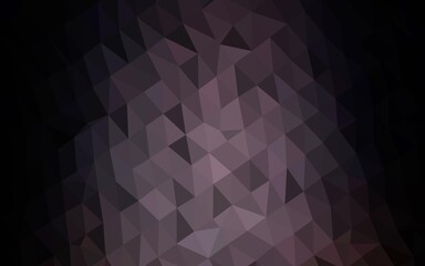 Dark Black vector abstract polygonal cover.