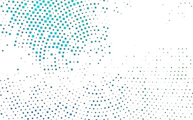 Fototapete - Dark Blue, Green vector background with rectangles.