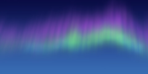 Wall Mural - polar lights, twilight sky. northern landscapes. vector illustration, eps10