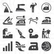 16 pack of robust  filled web icons set
