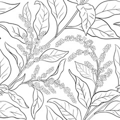 Wall Mural - amaranth vector pattern