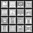 © Nana - 16 pack of interactions  lineal web icons set
