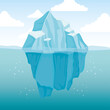 iceberg block arctic scene landscape
