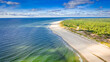 Stunning beach on peninsula Hel, Baltic Sea in Poland