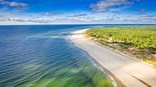 Stunning Beach On Peninsula Hel, Baltic Sea In Poland