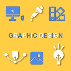 Aufkleber - Graphic designer paper art illustration