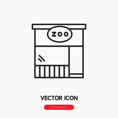 Poster - zoo icon vector sign symbol