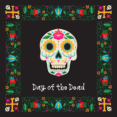 Wall Mural - Dia de Los Muertos, Day of the Dead or Mexico Halloween