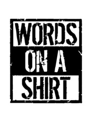 Wall Mural - Logo Words Shirt 