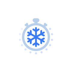 Sticker - Freezing time icon on white