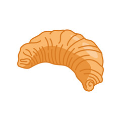 Poster - croissant bread line and fill style icon vector design