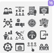 © Nana - Simple set of volunteers related filled icons.
