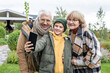© pressmaster - Happy schoolboy making selfie with his cheerful and affectionate grandparents