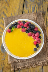 Sticker - Lemon curd tart with fresh berries