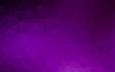 Dark Purple vector blurry triangle pattern.