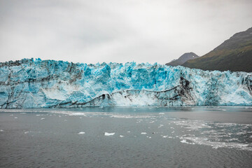 Wall Mural - Alaska glaciers scenic view from Prince Willialiam Sound bay