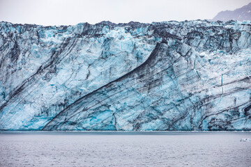 Wall Mural - Alaska glaciers scenic view from Prince Willialiam Sound bay