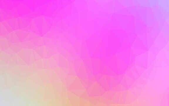 Light Pink vector polygonal background.