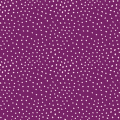Wall Mural - doodle seamless pattern of hand drawn dot textured purple background