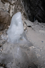  ice in a cave