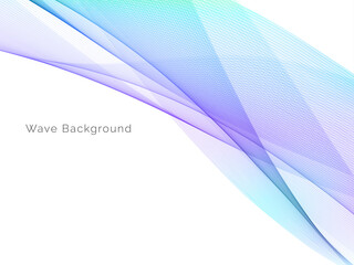 Wall Mural - attractive modern wave concept decorative background