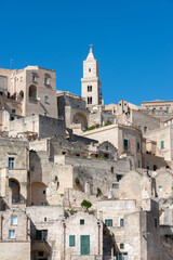 Wall Mural - view of the sassi of Matera city located on a rocky outcrop in Basilicata