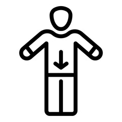 Poster - Human microbiology icon. Outline human microbiology vector icon for web design isolated on white background