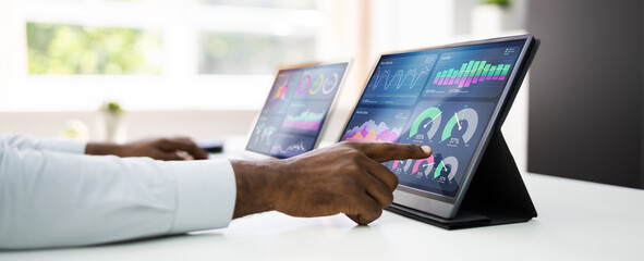 Poster - Predictive Business Analytics. African American Analyst