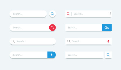 Fototapete - Search bar. Search forms for websites. www search. Web and ui interface.
