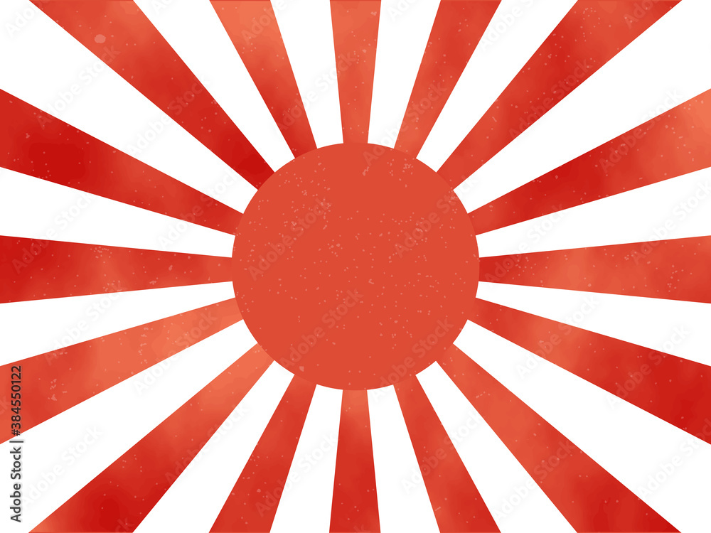 旭日圖 Vetor 旭日旗 国旗 背景 壁紙 do Stock | Adobe Stock