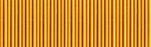 Panorama Of Bamboo Wall Or Bamboo Fence Texture. Old Brown Tone Natural Bamboo Fence Texture Background