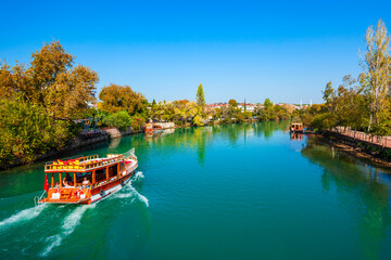 Tourist cruise boat at Manavgat river