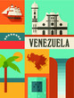 venezuela illustrations vector icons flat