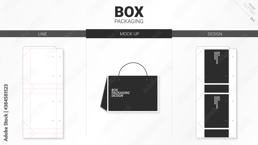 Pakaging Box Graphics box packaging design Stock Vector | Adobe Stock