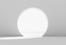Abstract White Architectural Background 3d